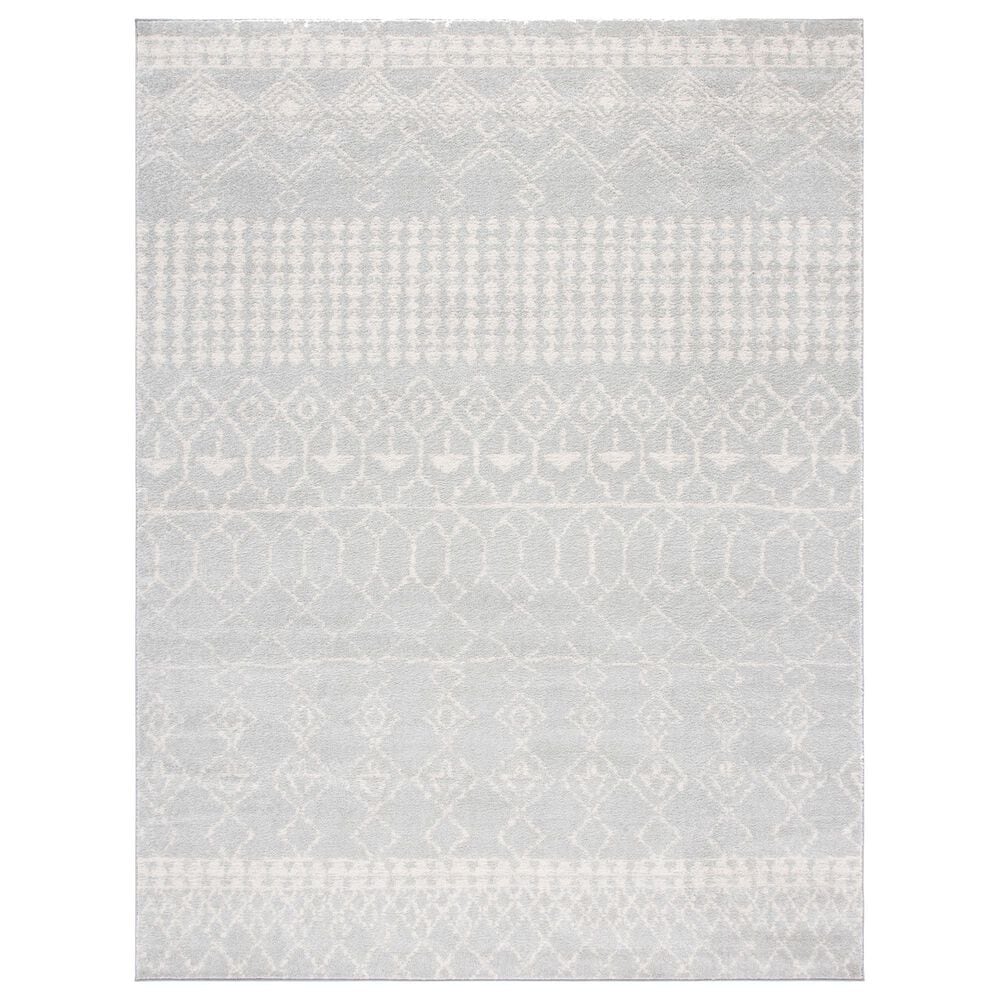 Safavieh Tulum 8" x 10" Light Grey and Ivory Area Rug, , large