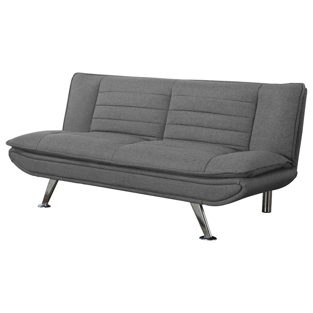 Pacific Landing Julian Sofa Bed with Grey Cushion in Chrome, , large