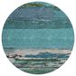 Dalyn Rug Company Trevi TV8 8" Round Teal Area Rug, , large