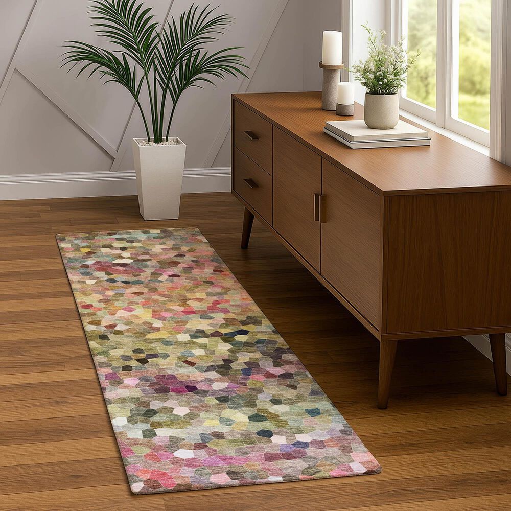 Dalyn Rug Company Kaleidoscope Meadow 2'3" x 7'6" Indoor/Outdoor Runner, , large