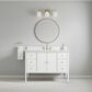 37B Heston 48" Single Bathroom Vanity in Bright White with White Composite Stone Top and Backsplash, , large