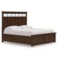 Ashley Taffenbrook King Storage Bed in Medium Brown, , large