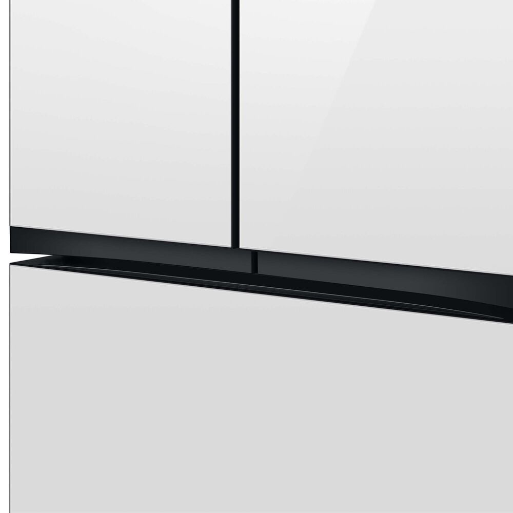 Samsung Bespoke Bespoke 30.1 Cu. Ft. 3-Door French Door Refrigerator - White Glass Panels Included, , large