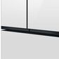 Samsung Bespoke Bespoke 30.1 Cu. Ft. 3-Door French Door Refrigerator - White Glass Panels Included, , large