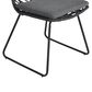 Hearth and Haven Deja Patio Chair with Gray Cushion in Gray (Set of 2), , large