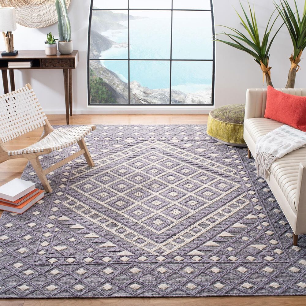 Safavieh Natura 9&#39; x 12&#39; Cream and Purple Area Rug, , large
