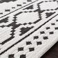 Surya Moroccan Shag MCS-2305 2" x 3" Black and White Area Rug, , large