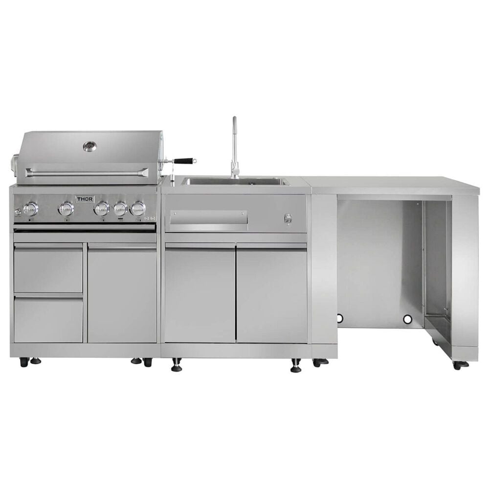 Thor Kitchen Outdoor Kitchen BBQ Grill Cabinet in Stainless Steel, , large