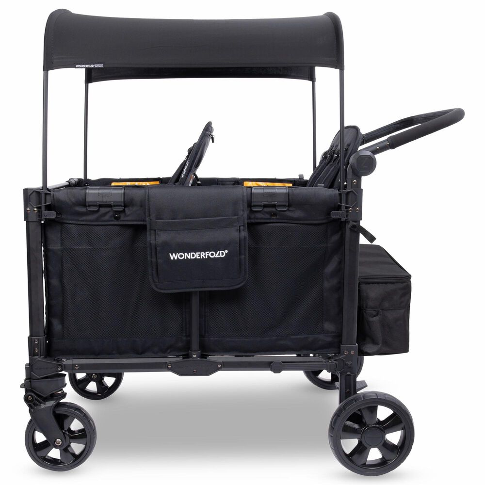 Wonderfold Elite Pro 4-Seater Stroller Wagon in Jet Black, , large