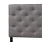 Baxton Studio Viviana Twin Upholstered Panel Headboard in Grey, , large