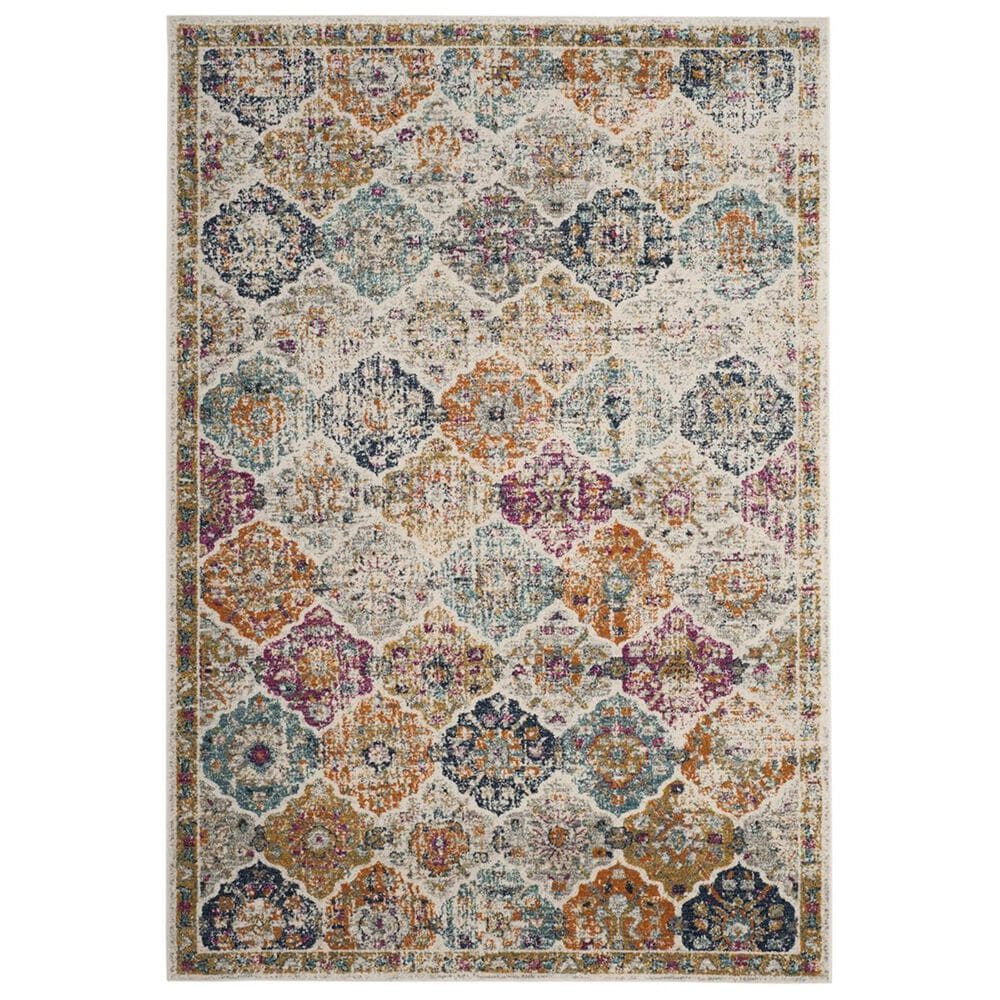 Safavieh Madison MAD611B-5 5&#39;1&quot; x 7&#39;6&quot; Cream/Multi Area Rug, , large