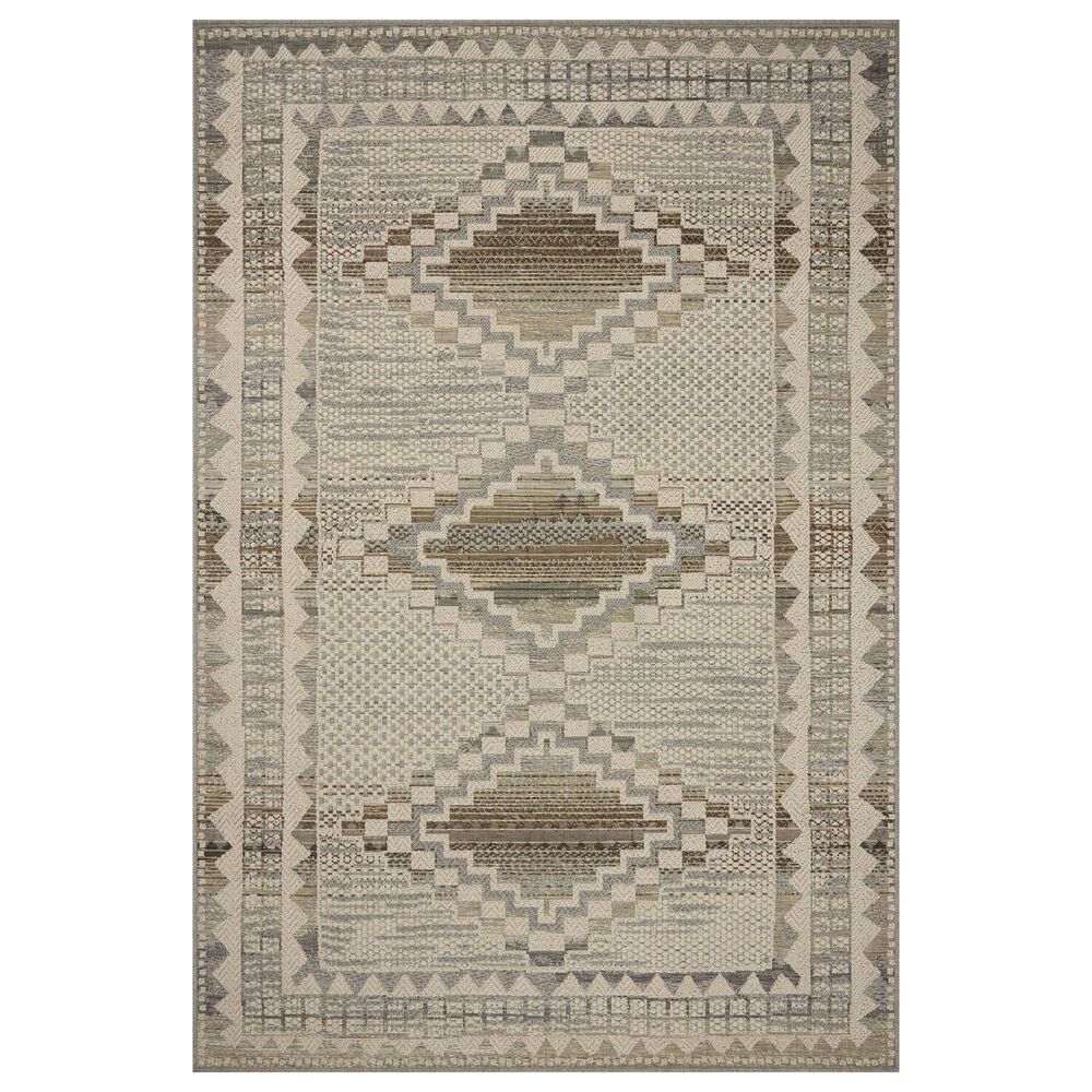 Loloi Saylor Ivory and Granite 8"6" x 12" Indoor/Outdoor Area Rug, , large