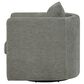 Hearth and Haven Sutton Swivel Chair in Gray, , large