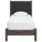 Ashley Pamytta Twin Upholstered Panel Platform Bed in Rich Brown, , large
