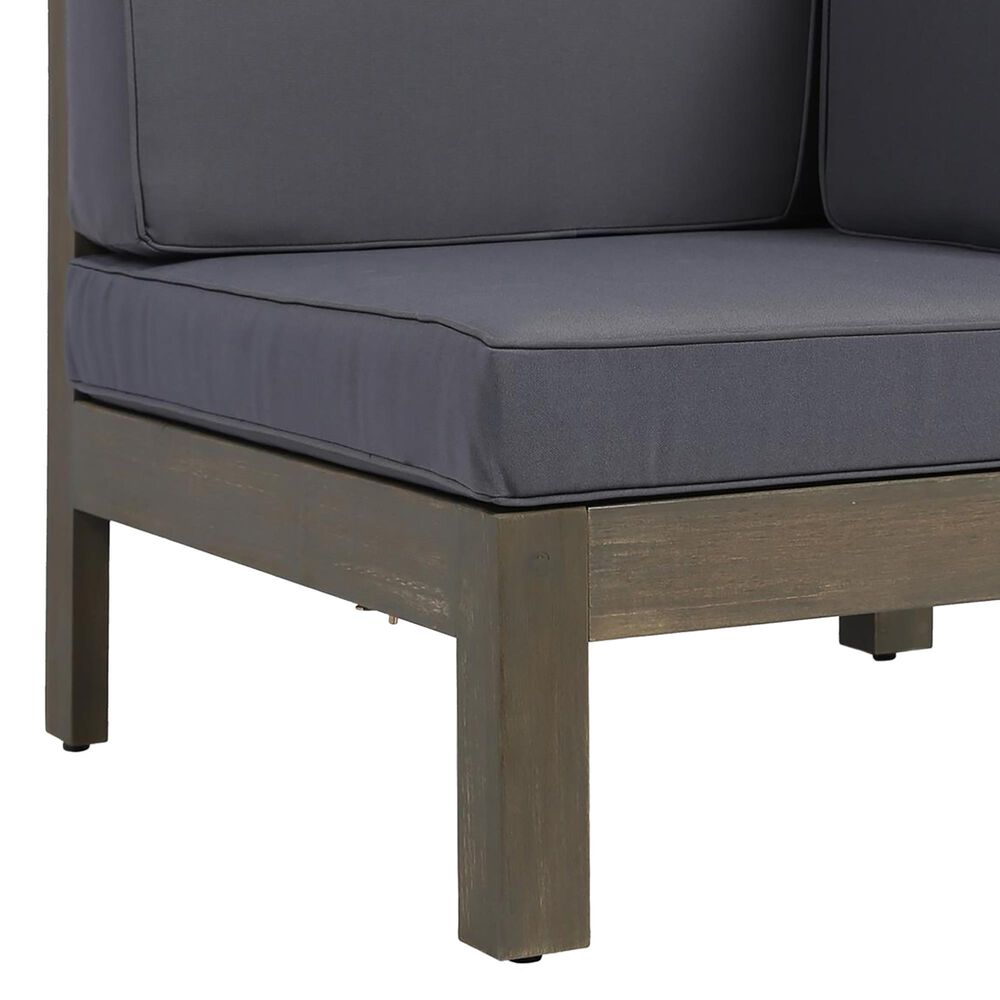 Noble House Culatra 7-Piece Patio Fire Pit Set in Gray, , large
