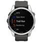 Garmin Fenix 7S Standard Edition Smartwatch in Silver with Graphite Band, , large