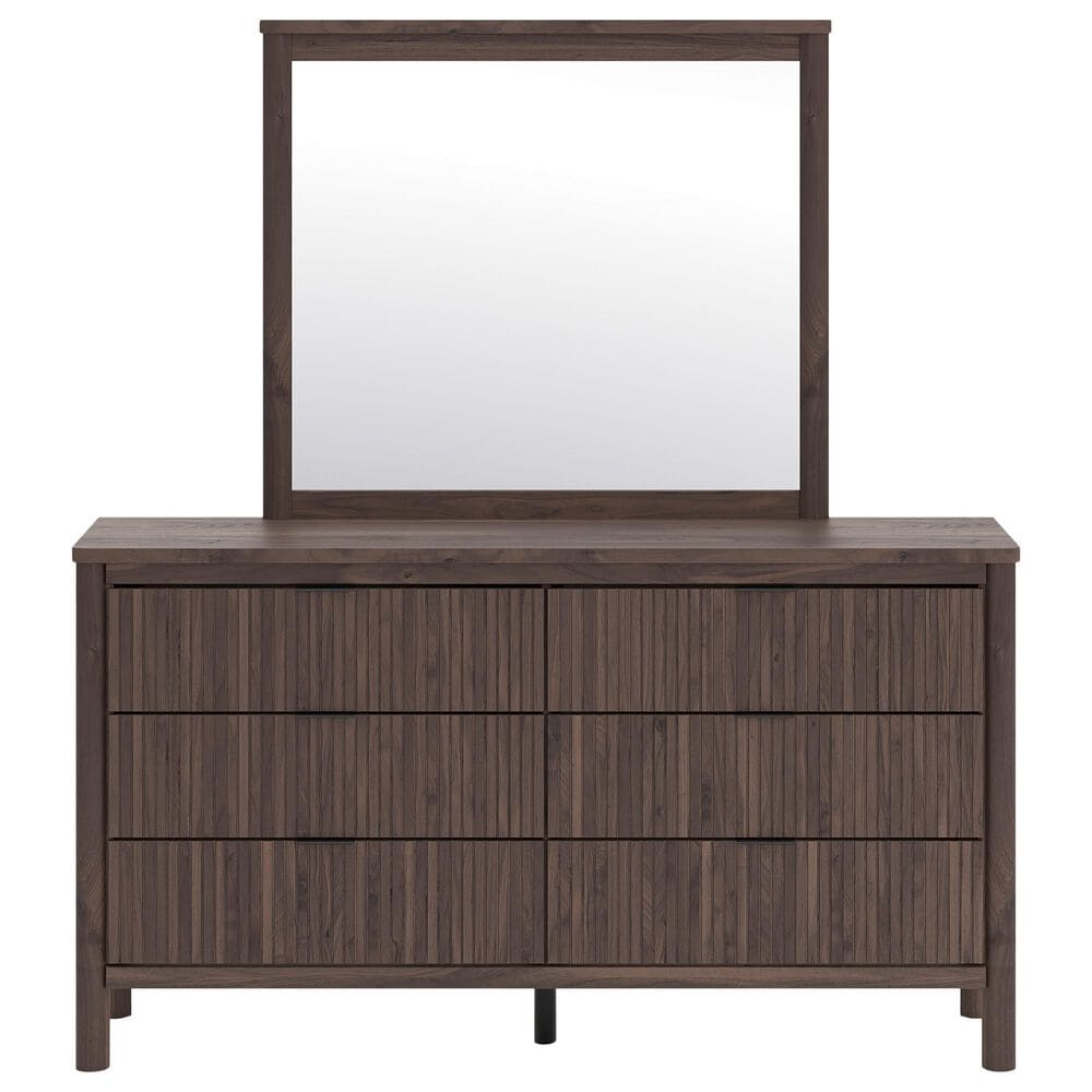 Ashley Pamytta 3-Piece King Panel Platform Bedroom Set in Rich Brown, , large