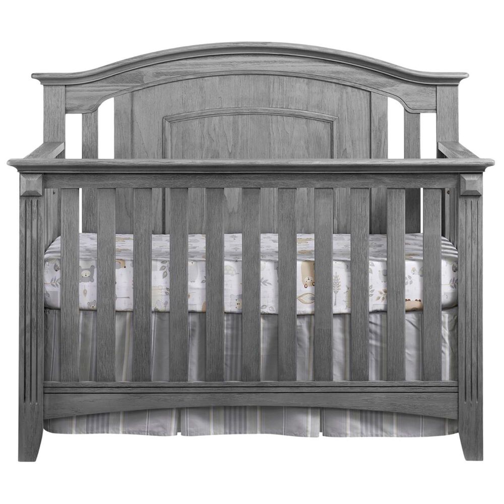Oxford Village Willowbrook 3- Piece Nursery Set with 4 -In -1 Convertible Crib, Dresser and Changer Top in Graphite Gray, , large