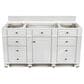 James Martin Vanities Bristol 60" Single Bathroom Vanity in Bright White with Single Hole 3 cm White Zeus Quartz Top and Rectangular Sink, , large