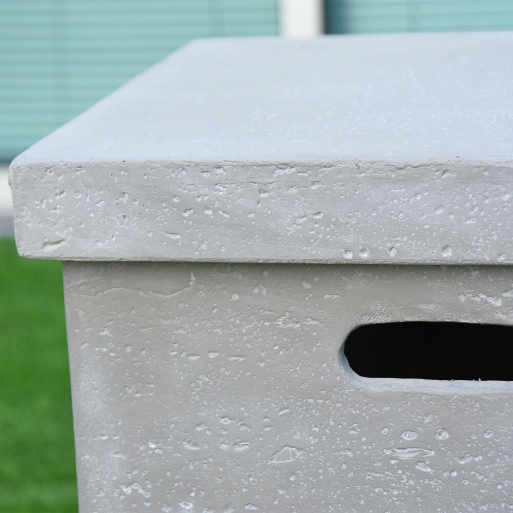 Elementi Fire 20&quot; Square Tank Cover in Gray, , large