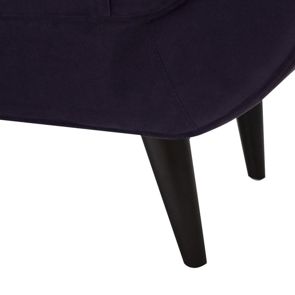 Jennifer Taylor Home Alma Tufted Flared Arm Entryway Bench in Purple NFM