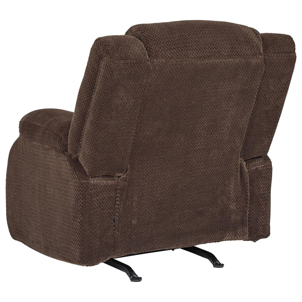 Ashley Observation Power Rocker Recliner in Chocolate, , large