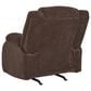 Ashley Observation Power Rocker Recliner in Chocolate, , large