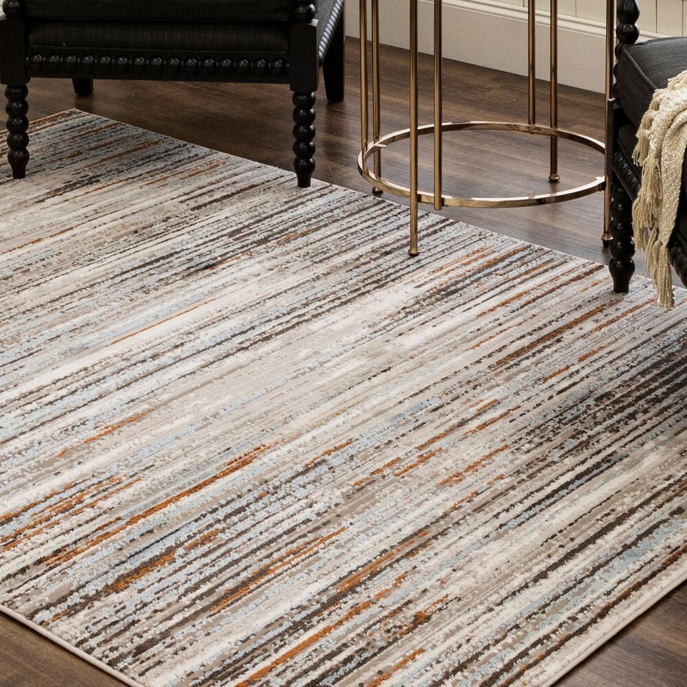 Karastan Cleo R1075 5&#39; 3&quot; X 8&#39; Multi Area Rug, , large