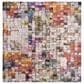 Safavieh Aria 6"6" Square Cream and Rust Area Rug, , large