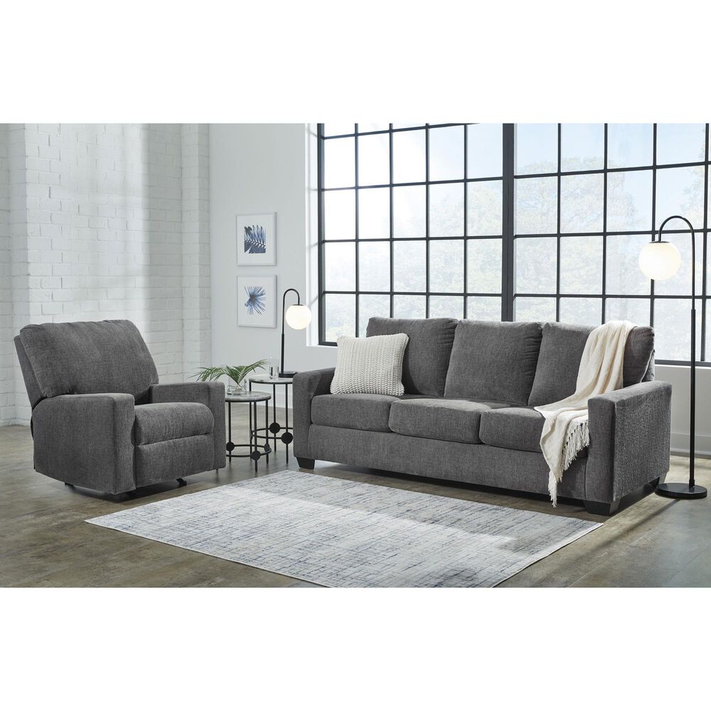 Ashley Rannis Stationary Queen Sofa Sleeper in Pewter, , large