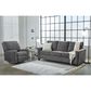 Ashley Rannis Stationary Queen Sofa Sleeper in Pewter, , large