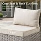 HOMLUX 12-Piece Modern Outdoor Sectional Furniture Set in Beige, , large