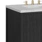 James Martin Vanities Myrrin 60" Double Vanity in Carbon Oak with 3 cm Eternal Jasmine Pearl Quartz Top, , large