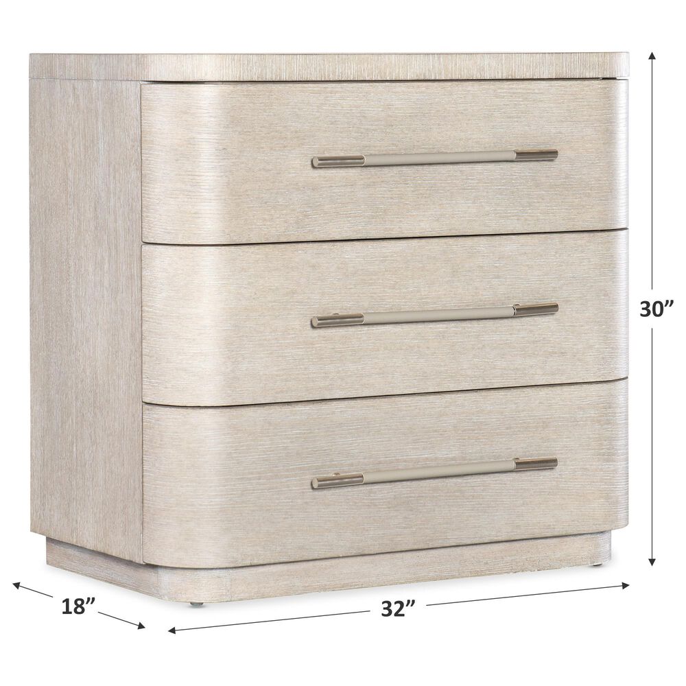 Hooker Furniture Modern Mood 3-Drawer Nightstand in Diamond, , large