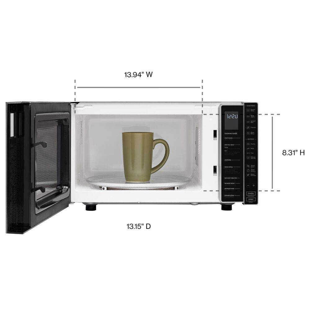 Whirlpool 1.1 Cu. Ft. Countertop Microwave in Silver, , large