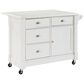 Crosley Furniture Lacey Kitchen Island in White, , large
