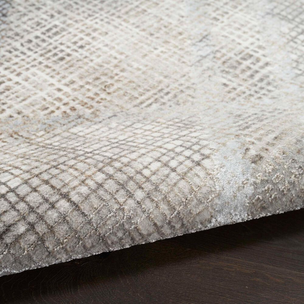 Nourison Sparkle ILI03 Grey 2'3" x 7'6" Runner, , large