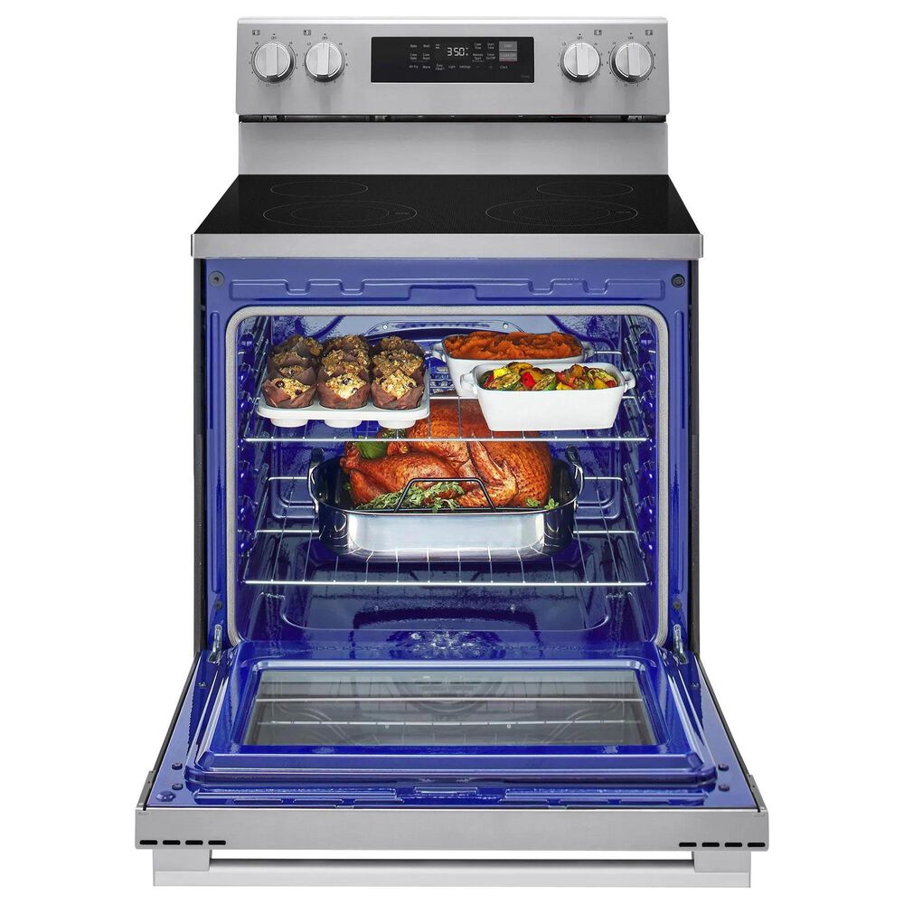 LG 6.3 Cu. Ft. Freestanding Electric Convection Smart Range in Stainless Steel, , large