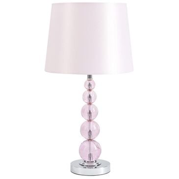 Ashley Letty Crystal Table Lamp In Pink, , large