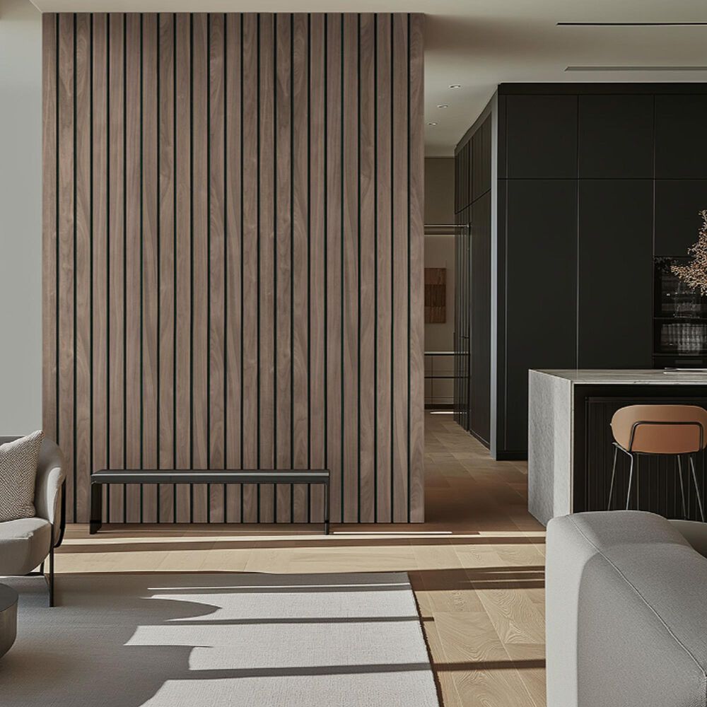 MS International Sonowood Tawny Macro 10.6" x 94" Acoustic Wood Slat Panels, , large