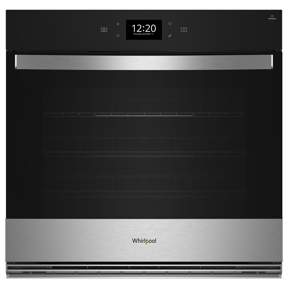 Whirlpool 2-Piece Kitchen Package with 5 Cu. Ft. Single Smart Wall Oven and Gas Cooktop in Fingerprint Resistant Stainless Steel, , large