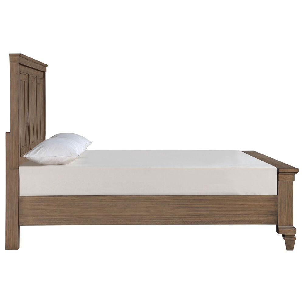 New Heritage Design Mariana Queen Panel Bed in Vintage Mocha, , large