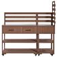 HOMLUX 62.3"" Outdoor Kitchen Island in Brown, , large