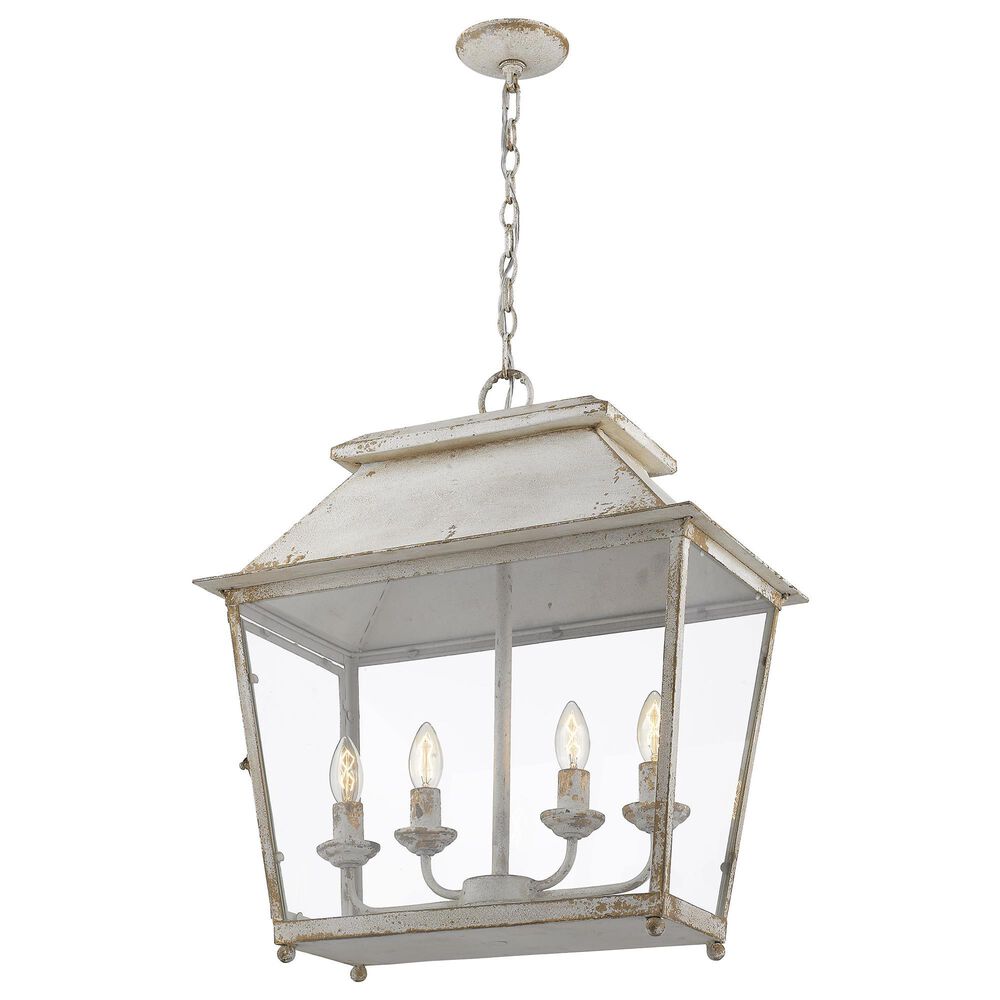 Golden Lighting Abingdon 4-Light Pendant in Antique Ivory, , large