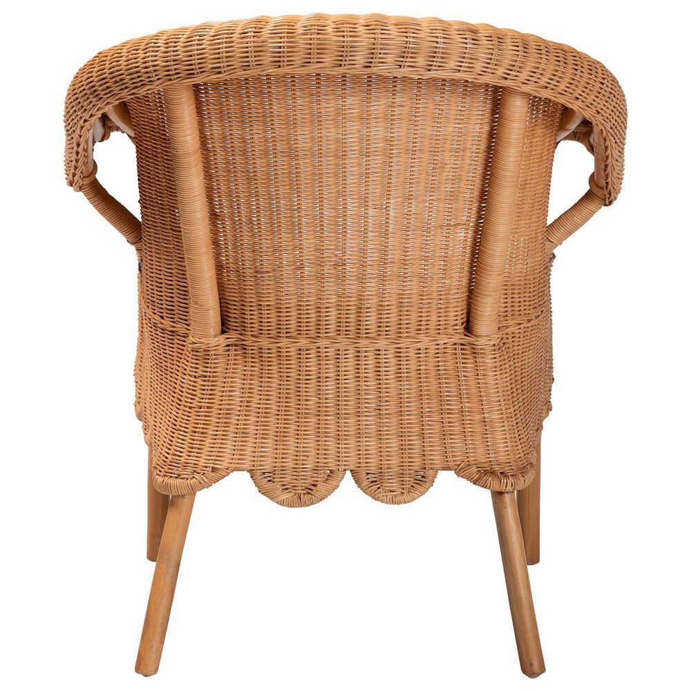 Baxton Studio Tamara Arm Chair in Light Honey, , large