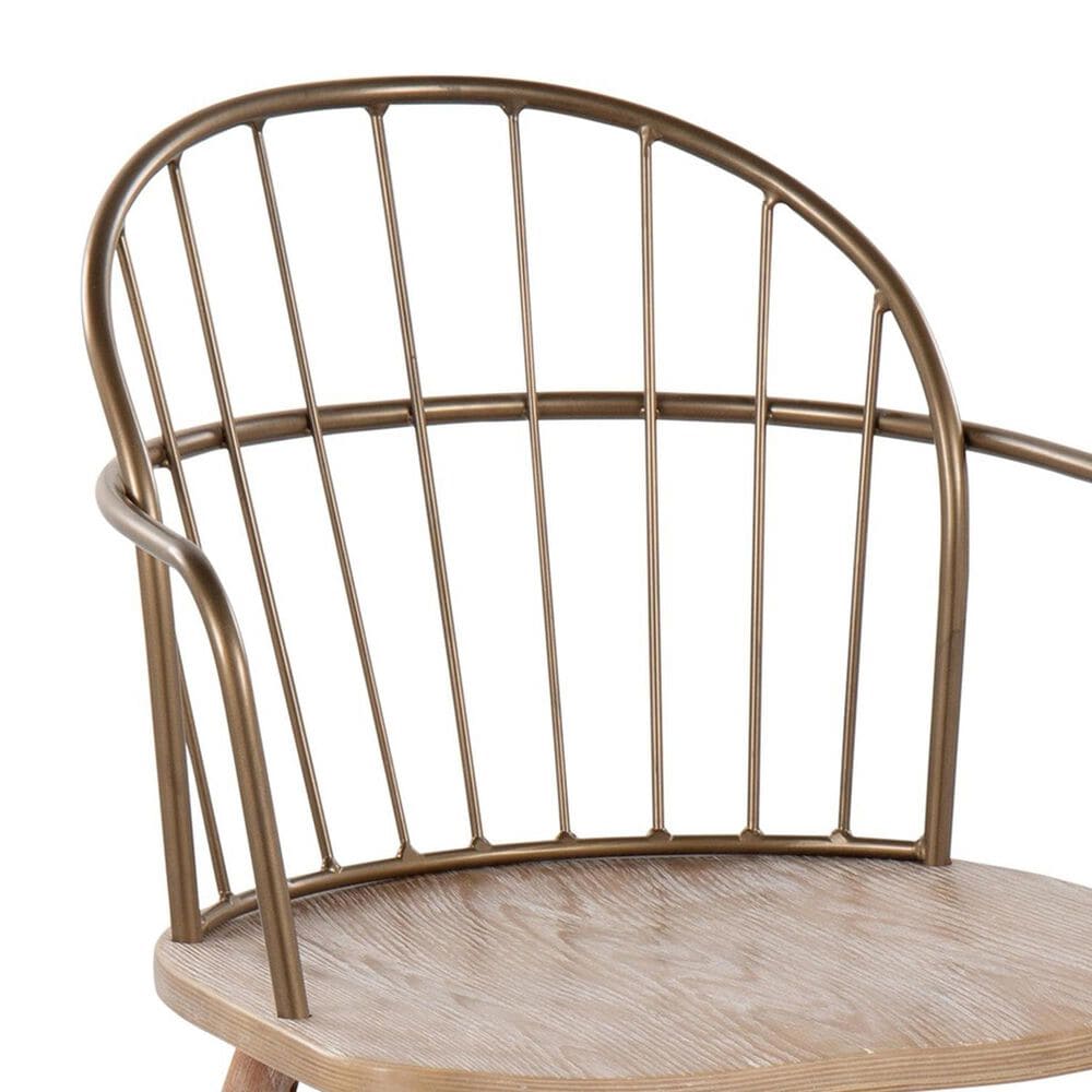 Lumisource Riley industrial Chair in Whitewashed Wood and Antique Copper Metal By LumiSource., , large