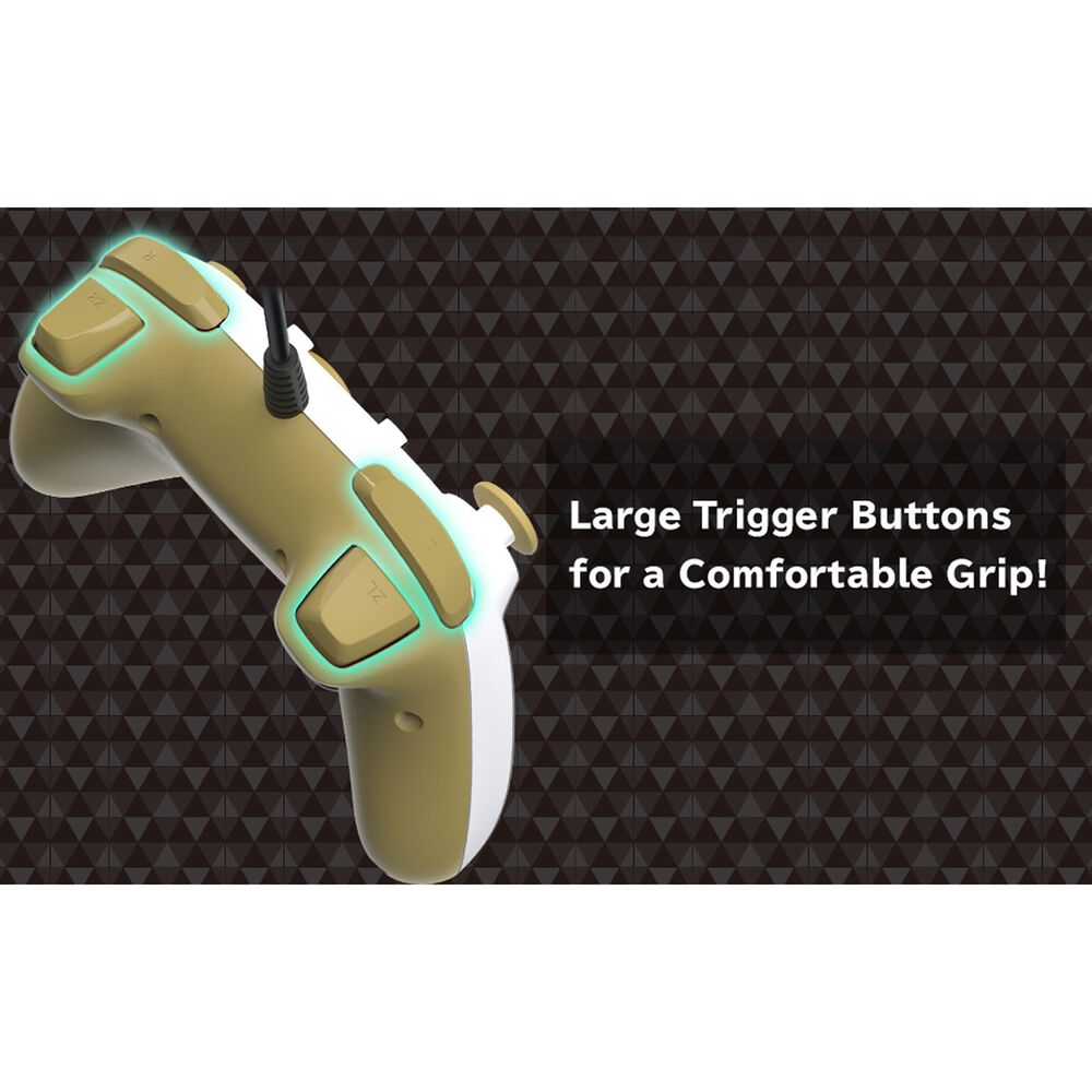 Hori Horipad Turbo Wired Zelda Controller in White - Nintendo Switch, , large