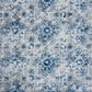Safavieh Martha Stewart Floral 2" x 12" Cream and Blue Runner, , large