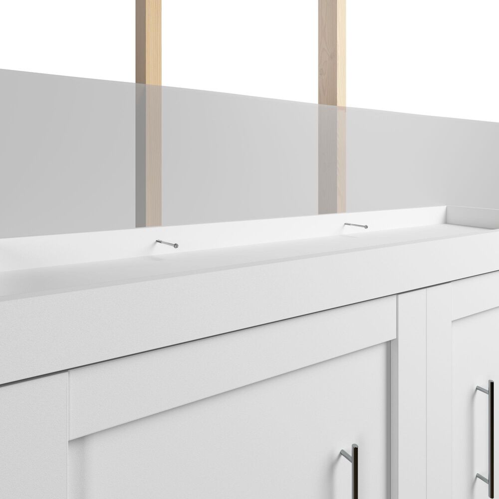 Bestar Pur 90&quot; Queen Wall Bed Kit In White, , large