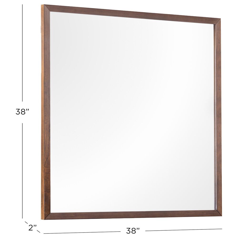 Riva Ridge Jasper Bedroom Mirror in Modern Walnut, , large